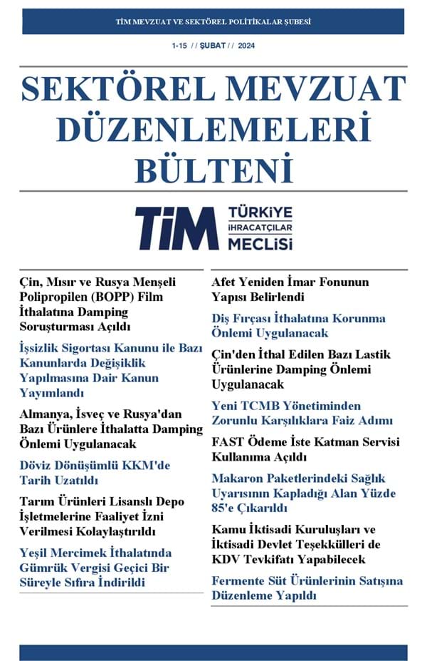 1-15 Şubat 2024 Bülteni 